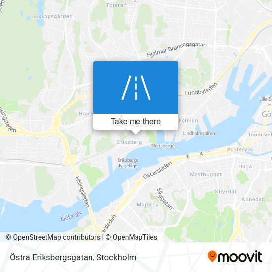Östra Eriksbergsgatan map