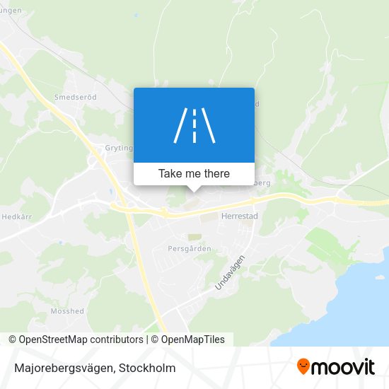 Majorebergsvägen map