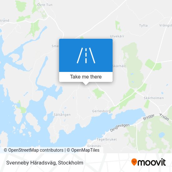 Svenneby Häradsväg map