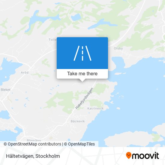 Håltetvägen map