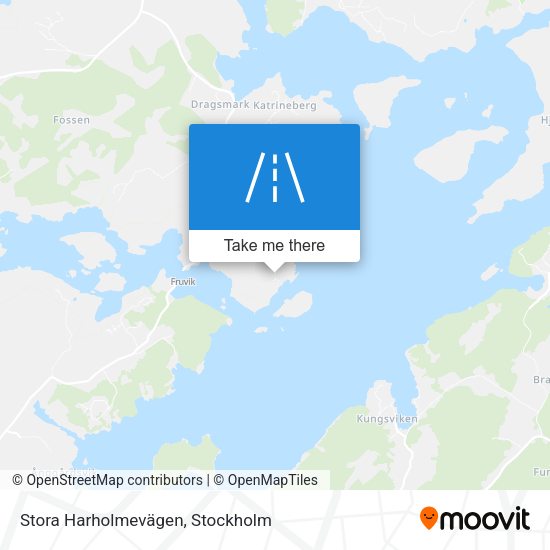 Stora Harholmevägen map