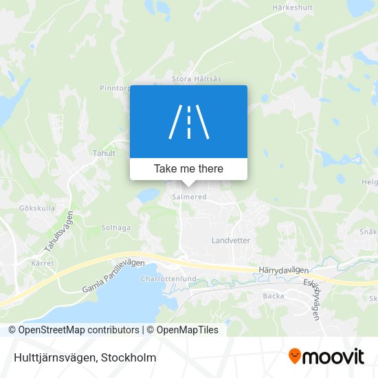 Hulttjärnsvägen map