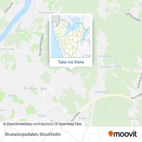 Brunstorpsdalen map