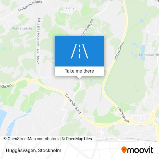 Huggåsvägen map