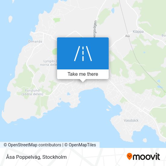 Åsa Poppelväg map