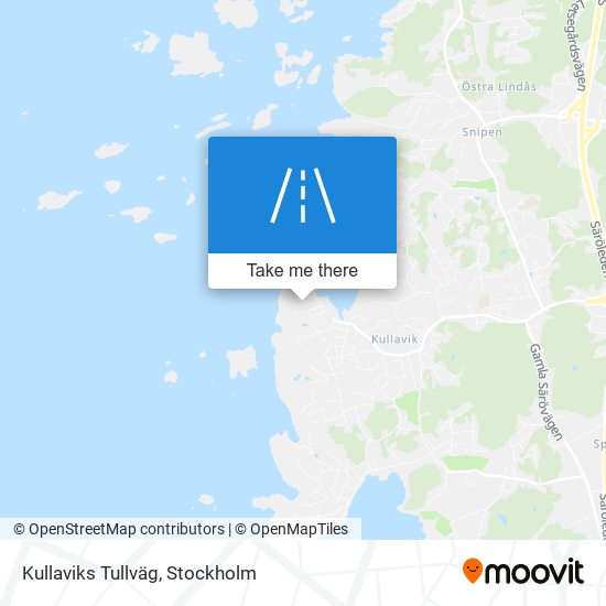 Kullaviks Tullväg map