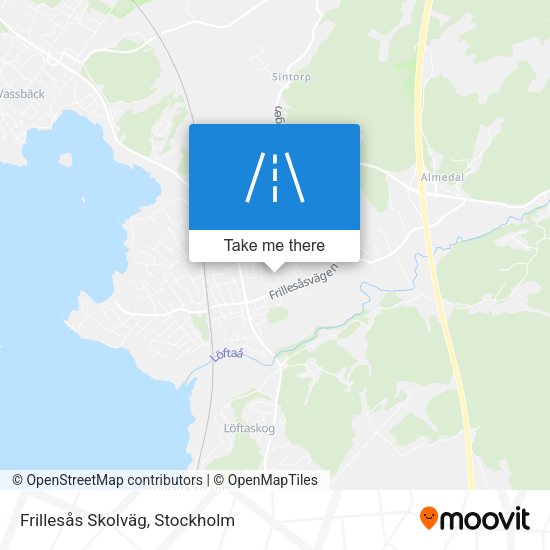 Frillesås Skolväg map