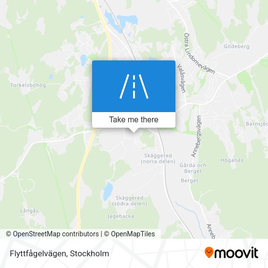 Flyttfågelvägen map