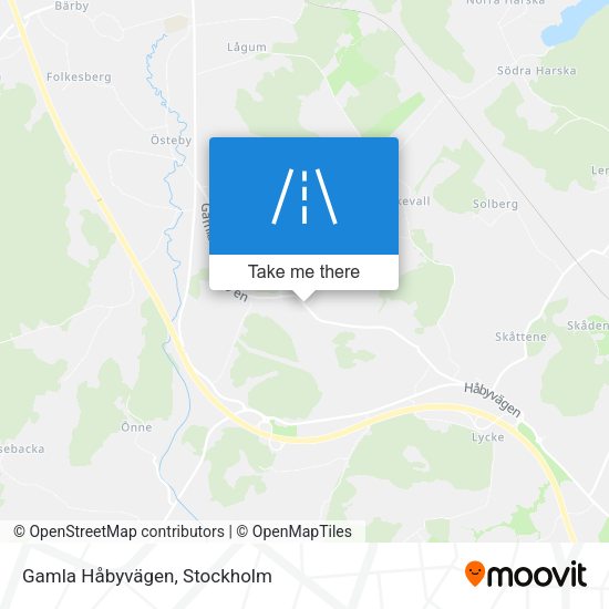 Gamla Håbyvägen map