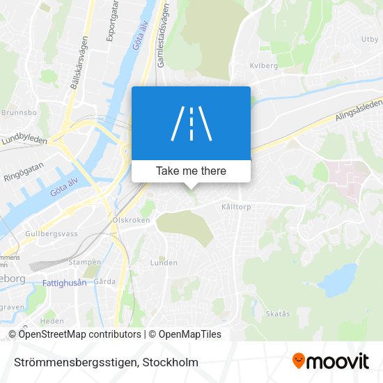 Strömmensbergsstigen map