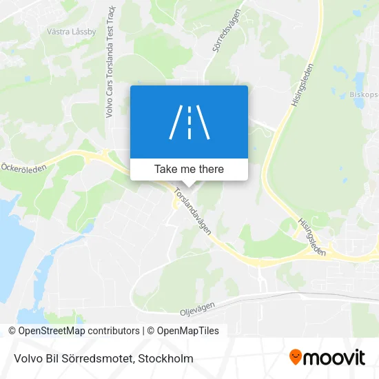 Volvo Bil Sörredsmotet map