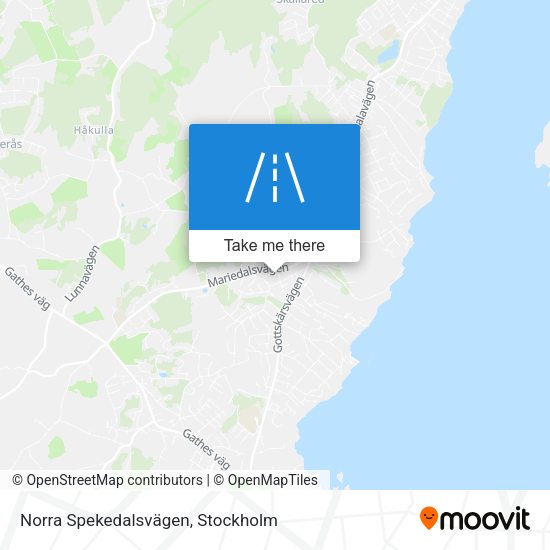 Norra Spekedalsvägen map