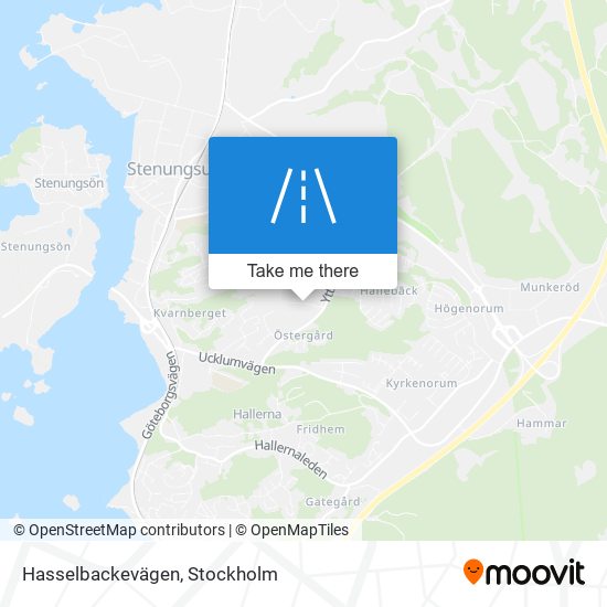 Hasselbackevägen map