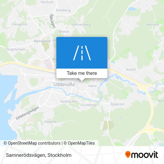 Samnerödsvägen map