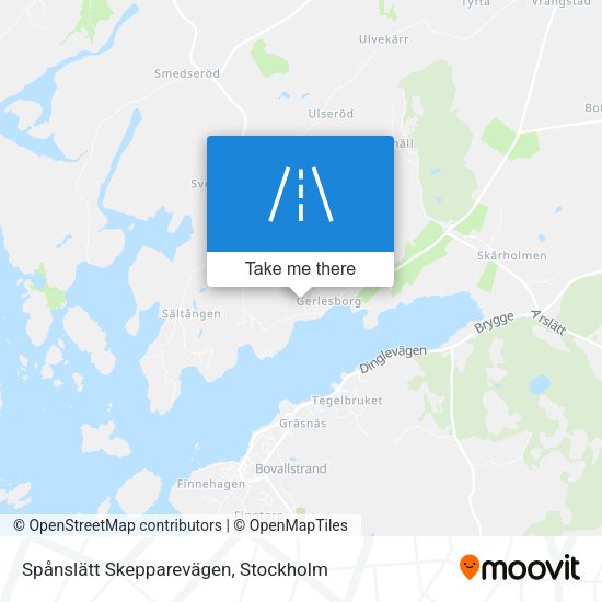 Spånslätt Skepparevägen map