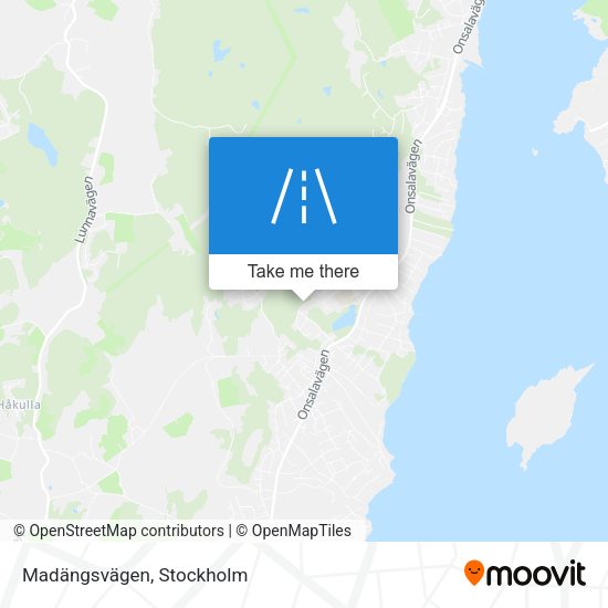 Madängsvägen map