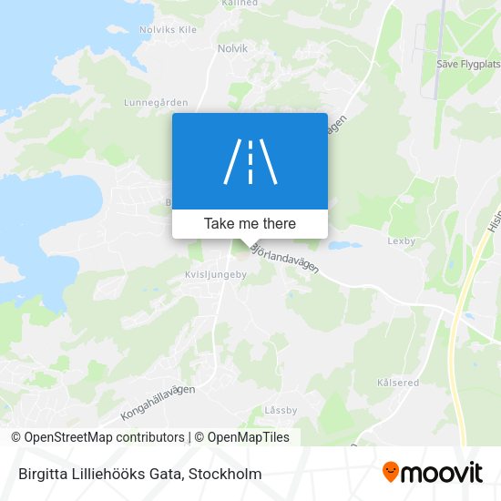 Birgitta Lilliehööks Gata map