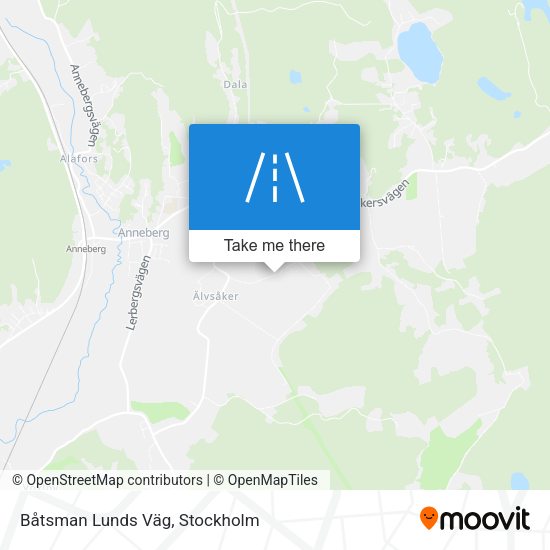 Båtsman Lunds Väg map