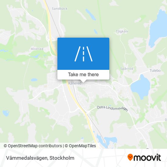 Våmmedalsvägen map