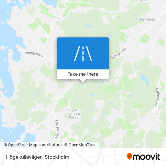 Högekullevägen map