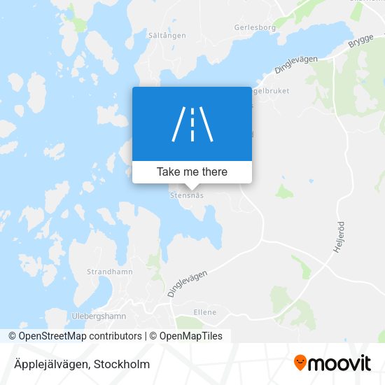 Äpplejälvägen map