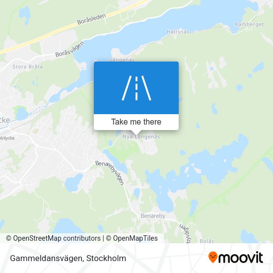 Gammeldansvägen map