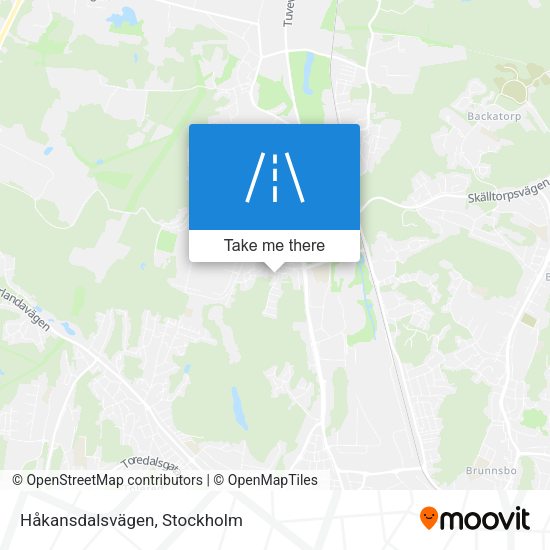 Håkansdalsvägen map