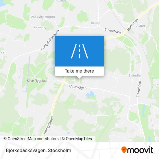 Björkebacksvägen map