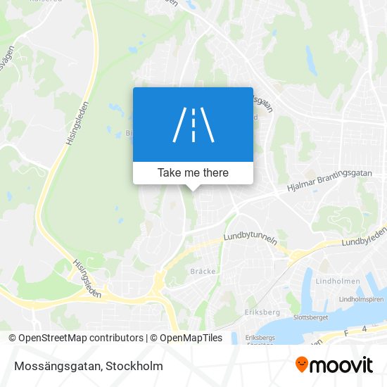 Mossängsgatan map