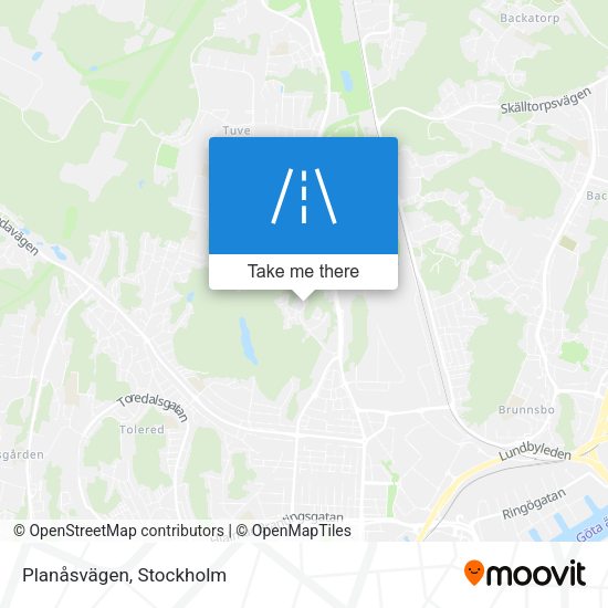 Planåsvägen map