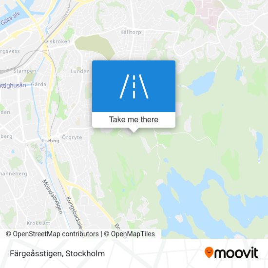 Färgeåsstigen map