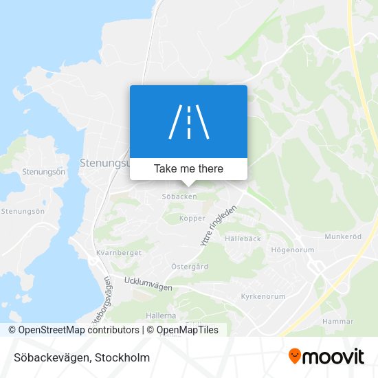 Söbackevägen map