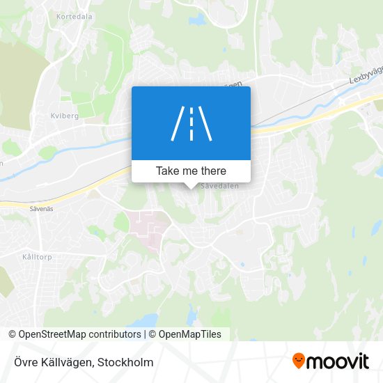 Övre Källvägen map