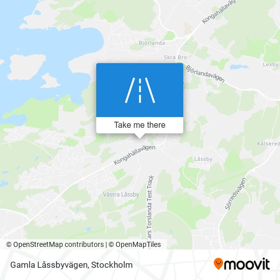 Gamla Låssbyvägen map