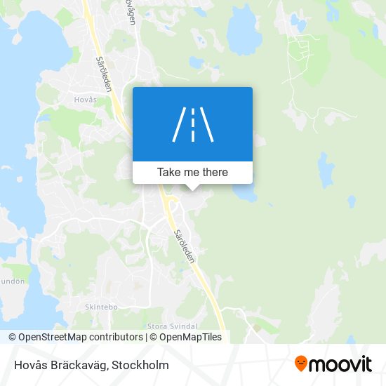 Hovås Bräckaväg map