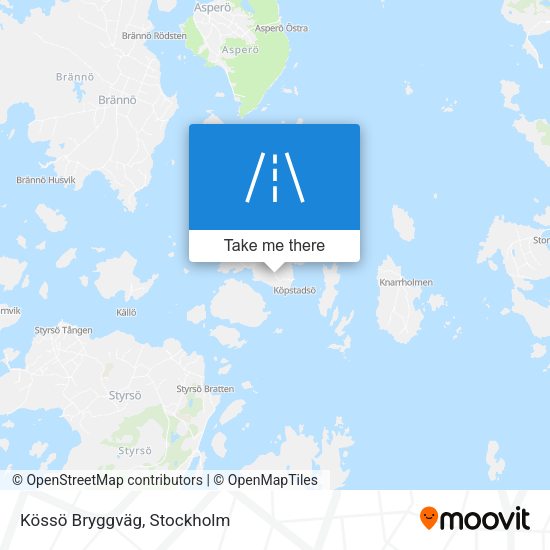 Kössö Bryggväg map