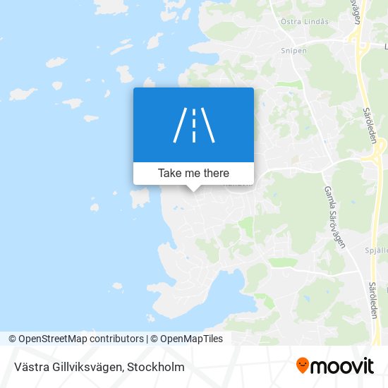 Västra Gillviksvägen map