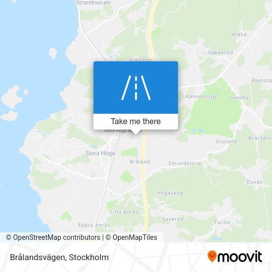 Brålandsvägen map
