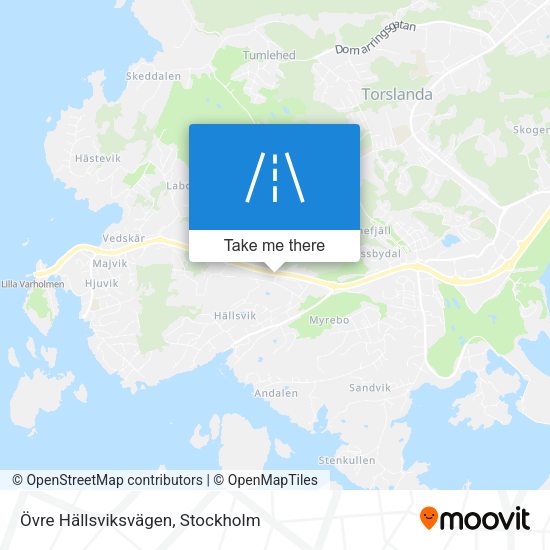 Övre Hällsviksvägen map