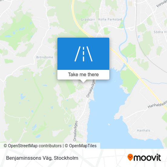 Benjaminssons Väg map