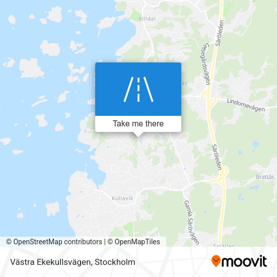 Västra Ekekullsvägen map