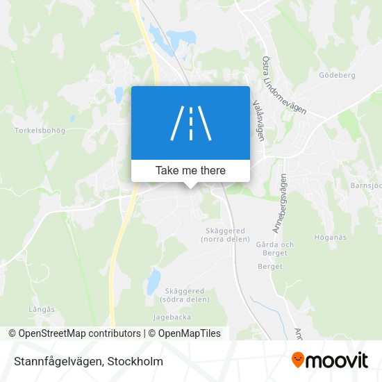 Stannfågelvägen map