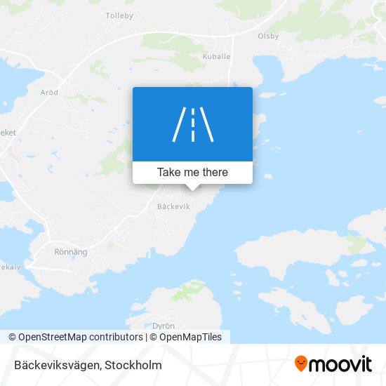 Bäckeviksvägen map