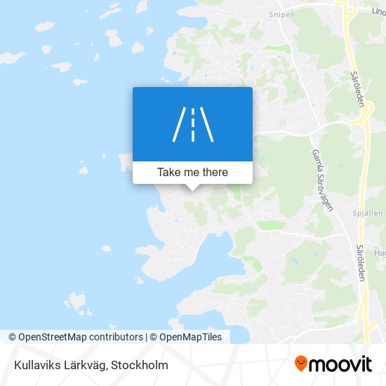 Kullaviks Lärkväg map