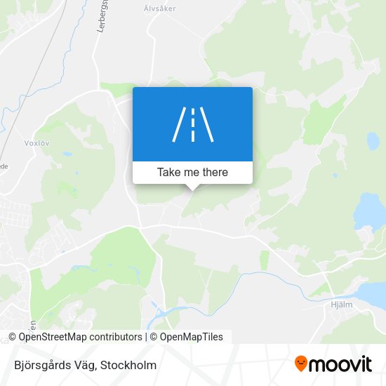 Björsgårds Väg map