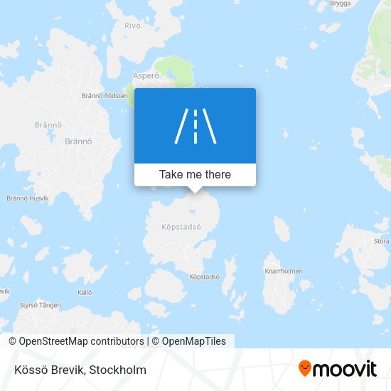 Kössö Brevik map