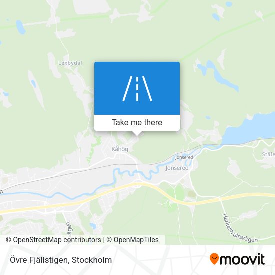 Övre Fjällstigen map