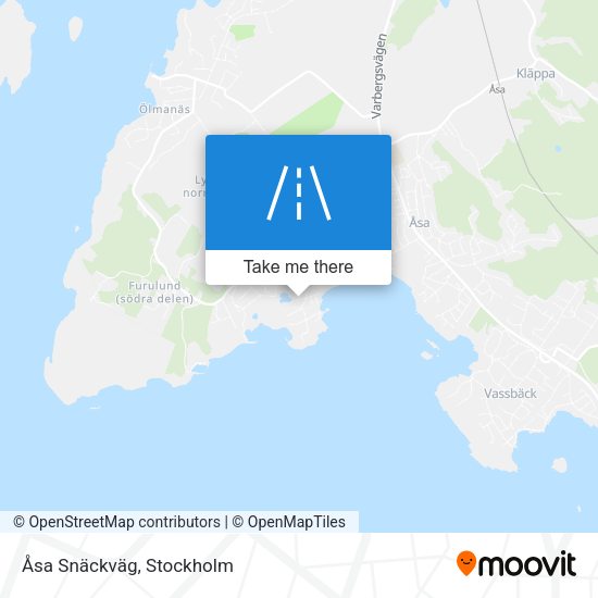 Åsa Snäckväg map
