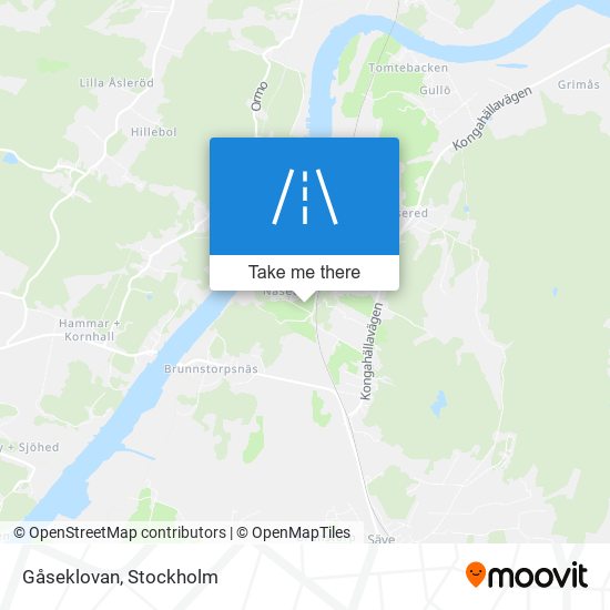 Gåseklovan map