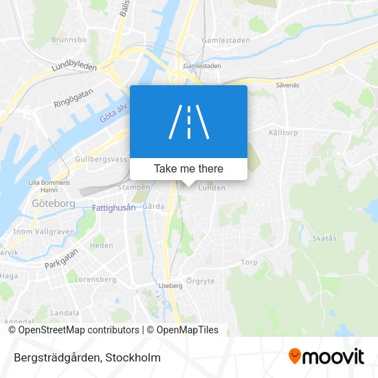 Bergsträdgården map
